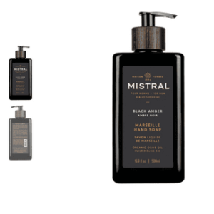 Black Amber Marseille Hand Soap Pump  (16.9 fl oz./ 500 ml)