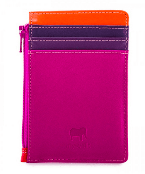 Credit Card Holder with Coin Purse - Sangria Multi