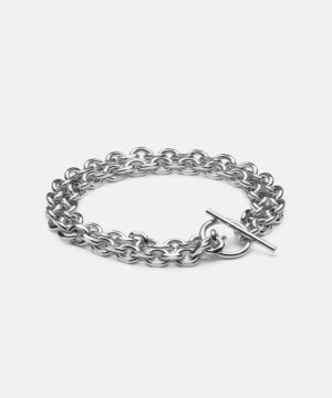 Unite Double Chain Bracelet Stainless Steel (Medium)