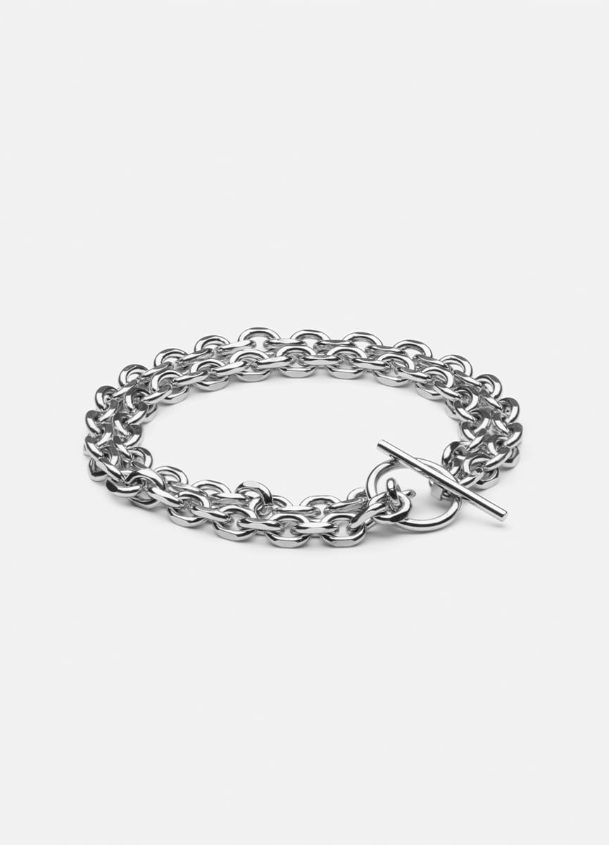 Two Row Stainless Steel Bracelet