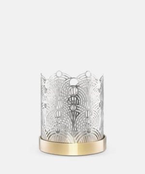 Lunar Candleholder- Nickel  Silver  ( X-Small)