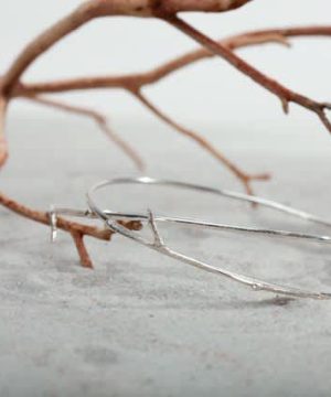 Silver Twig Bracelet