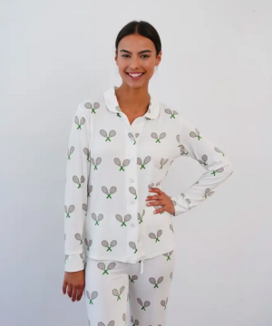 Tennis Long Sleeve Pajama Set