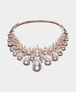 Striking Turquoise Statement Necklace with Silver Chain