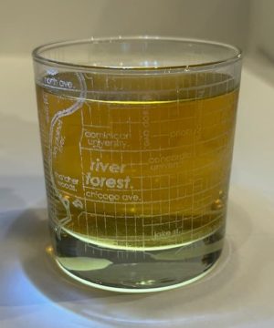 River Forest Map Rocks Glass