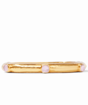 Catalina Hinge Bangle Gold Iridescent Rose