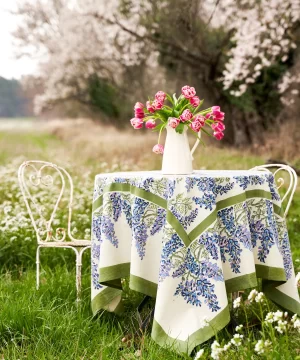 Wisteria Green & Blue Tablecloth