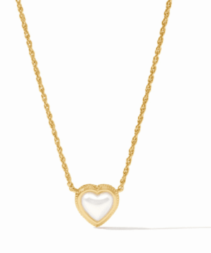 Heart Delicate Necklace Pearl