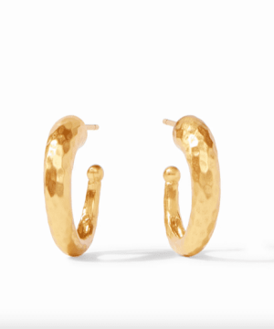 Hammered Hoop Gold