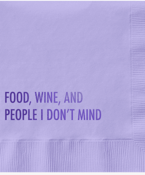Food & Wine Cocktail Napkin