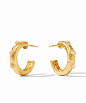 Noel Stone Hoop Earrings - Small