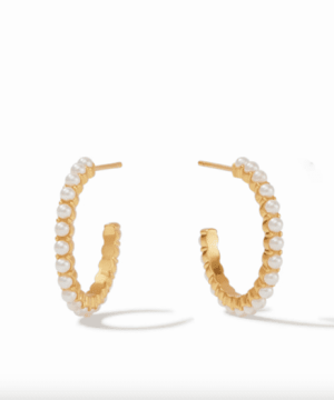 Juliet Peal Hoop Earring Gold