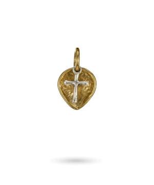 Lotus Cross Charm