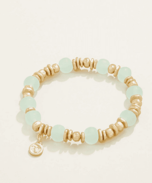 Poolside Stretch Bracelet 8mm Sea Foam
