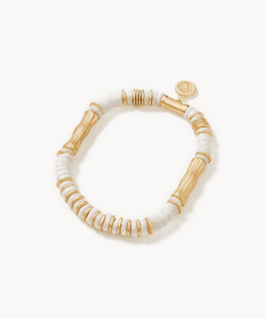 Bamboo Shell Stretch Bracelet