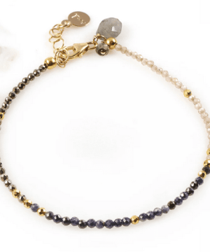 Sapphire, Zircon and Pyrite Bracelet
