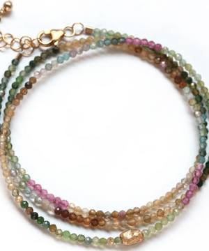 Tourmaline Rainbow Wrap Bracelet: Stratus