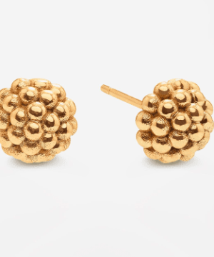Berry Stud Earrings Gold