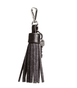 Tassel Charcoal/Black Felt & Leather