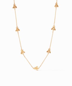 Bee Delicate Station Gold Necklace