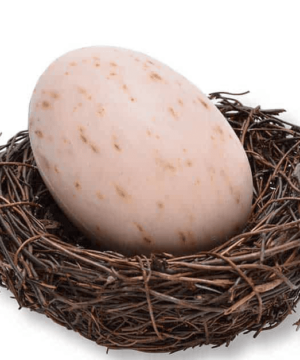 Egg Soap Rose Petals