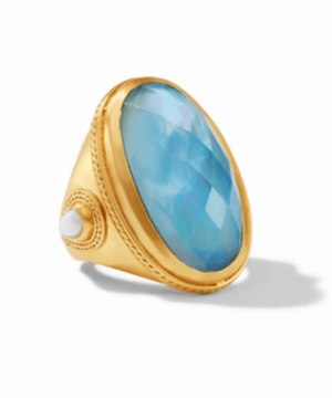 Cannes Statement Ring - Aquamarine Blue 7