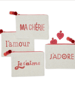 Love is in the Air Hand-Beaded Pouch Assorted Designs