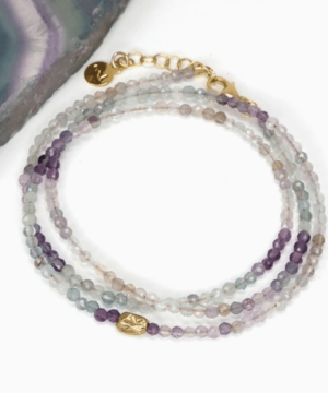 Fluorite Stratus Beaded Wrap