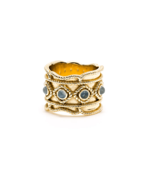 Victoria Ring in Blue Labradorite- Size 9