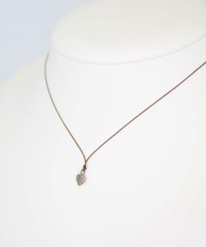 Pave Diamond Heart Necklace