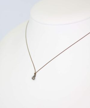 Pave Disco Ball Corded Necklace