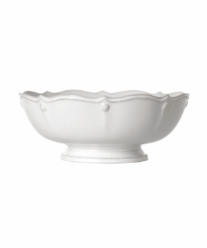 Berry & Thread Footed Fruit Bowl Whitewash