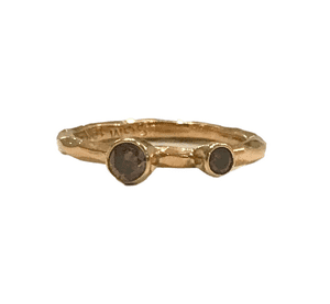 Rogue River Stacking Diamond & Rose Gold Ring Size 5.5
