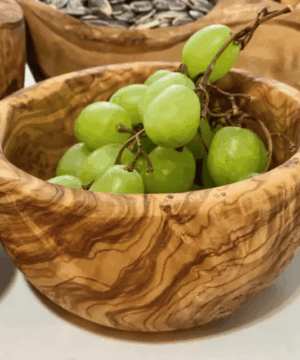 Small Olive Wood Snack Bowl 5.5"