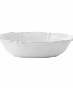 Berry & Thread Oval Serving Bowl Whitewash 12"L x 8.5"W, 1.25"H (1.9qt)