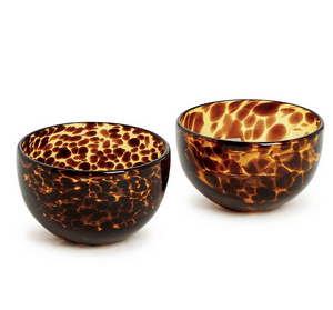 Tortoiseshell Glass Tidbit Bowl