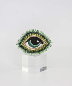Green Eye Brooch