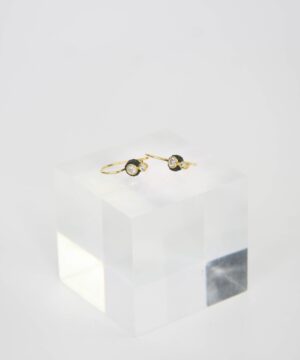 Chroma Two Stone Wire Earrings