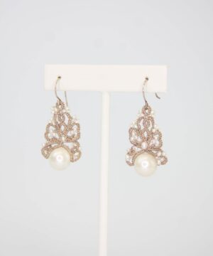 Gillet Earrings - Pearl and Gold