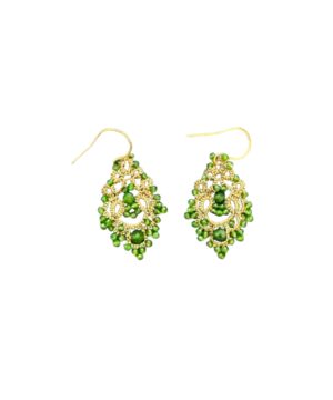 Regata Earrings (Chrome Diopside)