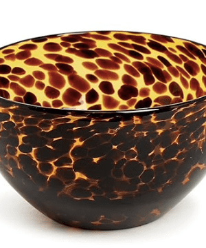 Landis/Phifer Two's Company Tortoise Glass Serving Bowl