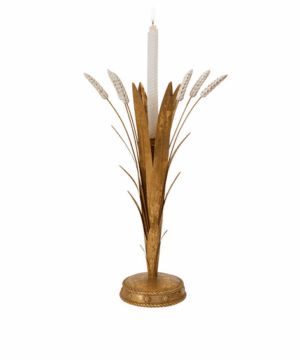 Forest Walk Wheat Candlestick 17"