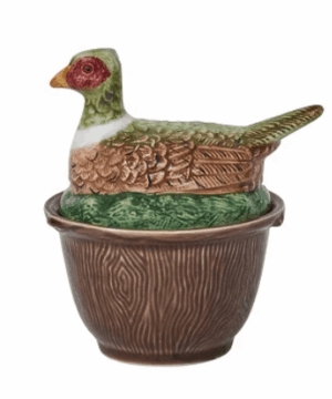 Forest Walk Pheasant Bowl With Lid