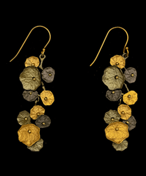 Nasturtium Dangle Wire Earrings
