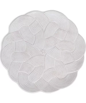 Le Panier Mystic Knot Charger/Platter, Whitewash