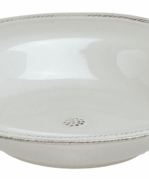 Berry & Thread Whitewash Rimmed Soup Bowl 8.5"W, 1.5"H (13oz)