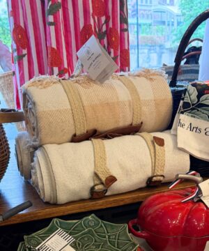 Montecito Picnic Blanket - Beige Gingham