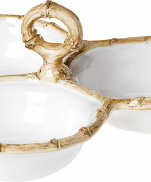 Classic Bamboo Cocktail Triple Server Natural