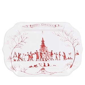 Country Estate Winter Frolic Gift Tray Merry Christmas