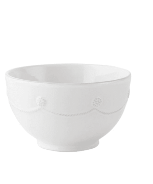 Berry & Thread Whitewash Cereal/Ice Cream Bowl 6"W, 3.5"H (29oz)